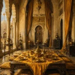 Saffron Threshold Low Table Yellow Dining Room Wall Art
