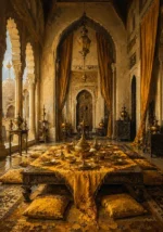Saffron Threshold Low Table Yellow Dining Room Wall Art
