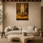Premium Wall Art Dikey Html Edition – NM3-YLW-ST-V-005 presented in a sophisticated home setting