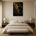 Premium Wall Art Dikey Html Edition – NUDE0826002 showcased in an elegant minimalist interior