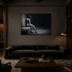 Premium Wall Art Yatay Html Edition – NUDE0826006 shown in a warm modern interior