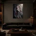 Premium Wall Art Dikey Html Edition – NUDE0826008 shown in a warm modern interior