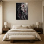 Premium Wall Art Dikey Html Edition – NUDE0826008 showcased in an elegant minimalist interior