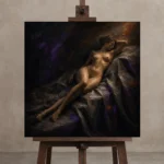 Premium Wall Art Kare Html Edition – NUDE0826014 displayed on a studio easel