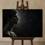 Premium Wall Art Yatay Html Edition – NUDE0826018 displayed on a studio easel