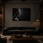 Premium Wall Art Yatay Html Edition – NUDE0826018 shown in a warm modern interior