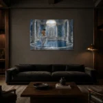 Premium Wall Art Yatay Html Edition – NUDE0826019 shown in a warm modern interior