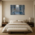 Premium Wall Art Yatay Html Edition – NUDE0826019 showcased in an elegant minimalist interior