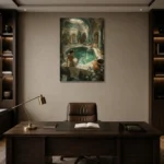 Premium Wall Art Dikey Html Edition – NUDE0826023 displayed in a contemporary gallery-inspired room