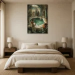 Premium Wall Art Dikey Html Edition – NUDE0826023 showcased in an elegant minimalist interior