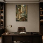 Premium Wall Art Dikey Html Edition – NUDE0826024 displayed in a contemporary gallery-inspired room