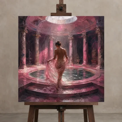 Premium Wall Art Kare Html Edition – NUDE0826025 displayed on a studio easel