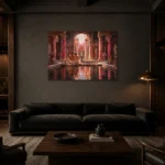 Premium Wall Art Yatay Html Edition – NUDE0826028 shown in a warm modern interior