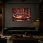 Premium Wall Art Yatay Html Edition – NUDE0826029 shown in a warm modern interior