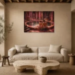 Premium Wall Art Yatay Html Edition – NUDE0826029 presented in a sophisticated home setting