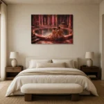 Premium Wall Art Yatay Html Edition – NUDE0826029 showcased in an elegant minimalist interior