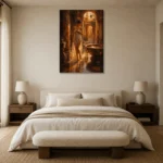 Premium Wall Art Dikey Html Edition – NUDE0826031 showcased in an elegant minimalist interior