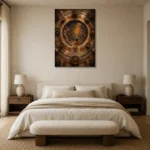 Premium Wall Art Dikey Html Edition – NUDE0826033 showcased in an elegant minimalist interior
