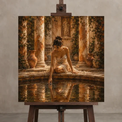 Premium Wall Art Kare Html Edition – NUDE0826034 displayed on a studio easel