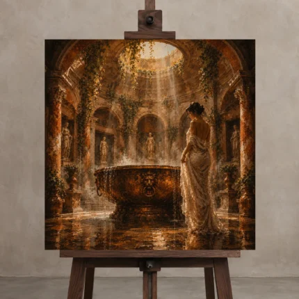 Premium Wall Art Kare Html Edition – NUDE0826036 displayed on a studio easel
