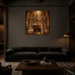 Premium Wall Art Kare Html Edition – NUDE0826036 shown in a warm modern interior