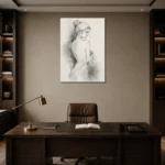 Premium Wall Art Dikey Html Edition – NUDE0826037 displayed in a contemporary gallery-inspired room
