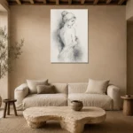 Premium Wall Art Dikey Html Edition – NUDE0826037 presented in a sophisticated home setting