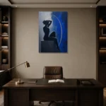 Premium Wall Art Dikey Html Edition – NUDE0826043 displayed in a contemporary gallery-inspired room