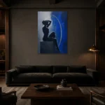 Premium Wall Art Dikey Html Edition – NUDE0826043 shown in a warm modern interior
