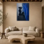 Premium Wall Art Dikey Html Edition – NUDE0826043 presented in a sophisticated home setting