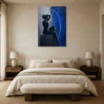Premium Wall Art Dikey Html Edition – NUDE0826043 showcased in an elegant minimalist interior