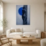 Premium Wall Art Dikey Html Edition – NUDE0826045 styled in a refined neutral interior