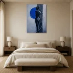 Premium Wall Art Dikey Html Edition – NUDE0826045 showcased in an elegant minimalist interior