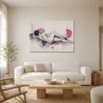 Premium Wall Art Yatay Html Edition – NUDE0826048 styled in a refined neutral interior