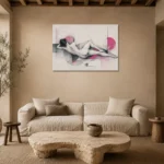 Premium Wall Art Yatay Html Edition – NUDE0826048 presented in a sophisticated home setting