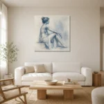 Premium Wall Art Kare Html Edition – NUDE0826050 styled in a refined neutral interior