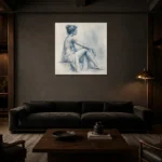 Premium Wall Art Kare Html Edition – NUDE0826050 shown in a warm modern interior