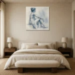Premium Wall Art Kare Html Edition – NUDE0826050 showcased in an elegant minimalist interior