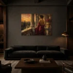 Premium Wall Art Yatay Html Edition – NUDE0826055 shown in a warm modern interior