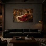 Premium Wall Art Yatay Html Edition – NUDE0826056 shown in a warm modern interior