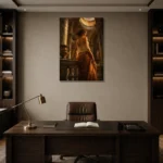 Premium Wall Art Dikey Html Edition – NUDE0826058 displayed in a contemporary gallery-inspired room