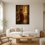Premium Wall Art Dikey Html Edition – NUDE0826059 styled in a refined neutral interior