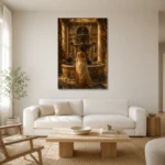 Premium Wall Art Dikey Html Edition – NUDE0826060 styled in a refined neutral interior