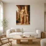 Premium Wall Art Dikey Html Edition – NUDE0826064 styled in a refined neutral interior