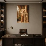 Premium Wall Art Dikey Html Edition – NUDE0826064 displayed in a contemporary gallery-inspired room