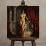 Premium Wall Art Kare Html Edition – NUDE0826067 displayed on a studio easel