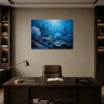Premium Wall Art Yatay Html Edition – UNDERWATER2806001 displayed in a contemporary gallery-inspired room