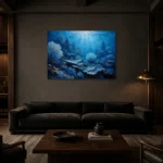 Premium Wall Art Yatay Html Edition – UNDERWATER2806001 shown in a warm modern interior