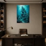 Premium Wall Art Dikey Html Edition – UNDERWATER2806004 displayed in a contemporary gallery-inspired room