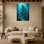 Premium Wall Art Dikey Html Edition – UNDERWATER2806004 presented in a sophisticated home setting